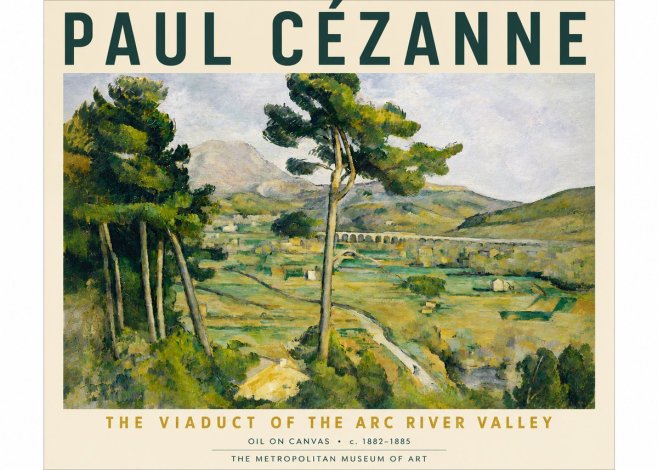 Paul Cézanne The Viaduct of the Arc River Valley No6 - Poster
