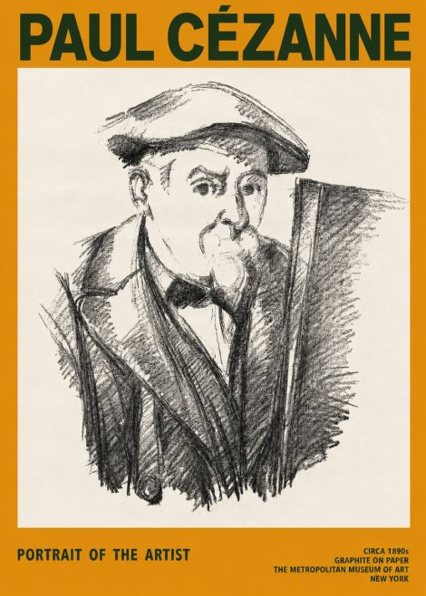 Paul Cézanne Portrait of the Artist III No2 - Poster