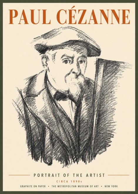 Paul Cézanne Portrait of the Artist III No4 - Poster