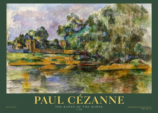 Paul Cézanne The Banks of the Marne No2 - Poster