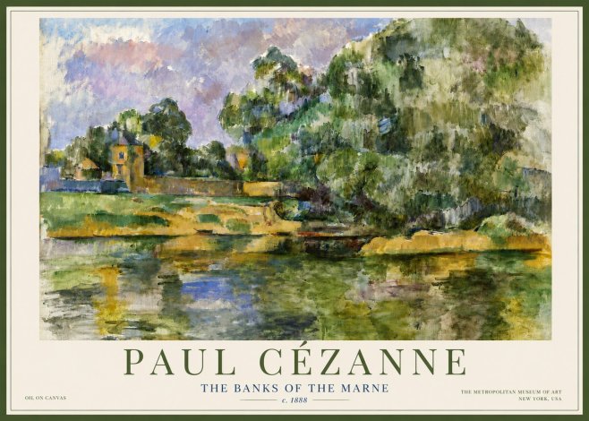 Paul Cézanne The Banks of the Marne No4 - Poster