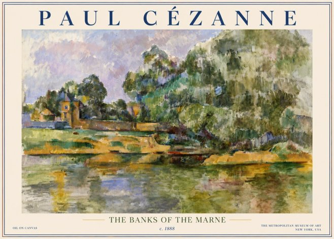 Paul Cézanne The Banks of the Marne No5 - Poster