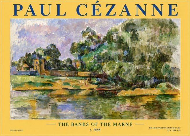 Paul Cézanne The Banks of the Marne No6 - Poster