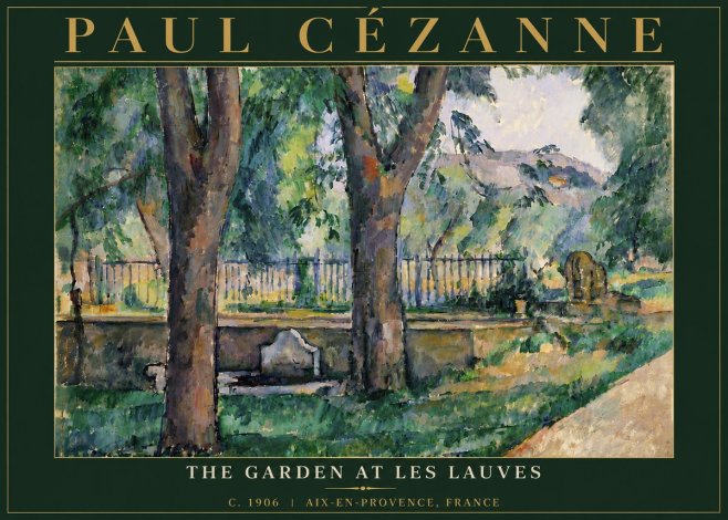 Paul Cézanne The Garden at Les Lauves No6 - Poster