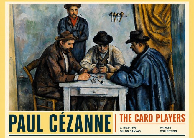 Paul Cézanne The Card Players II No6 - Poster