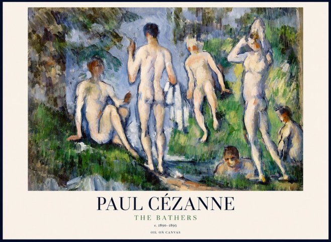 Paul Cézanne The Bathers No1 - Poster