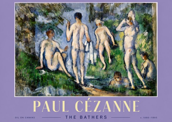 Paul Cézanne The Bathers No4 - Poster