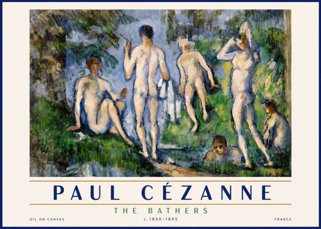 Paul Cézanne The Bathers No5 - Poster
