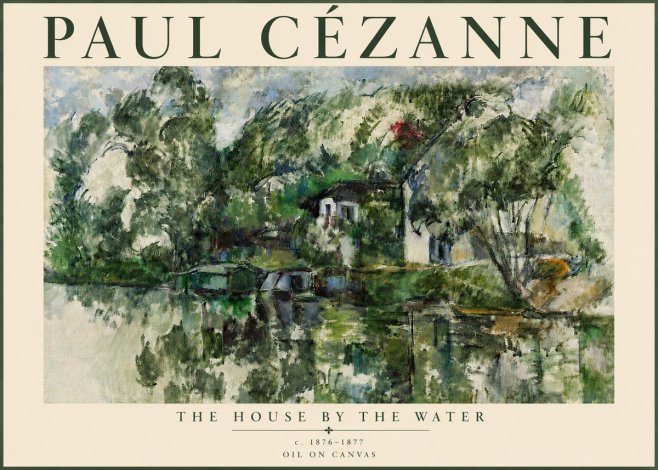 Paul Cézanne The House by the Water No5 - Poster