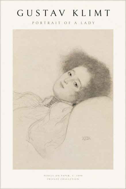 Klimt Portrait of a Lady No1 - Poster