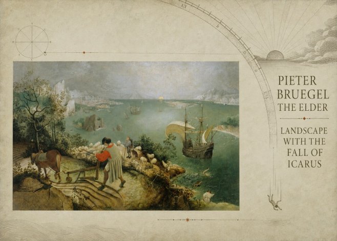 Pieter Bruegel Landscape with the Fall of Icarus I No6 - Poster