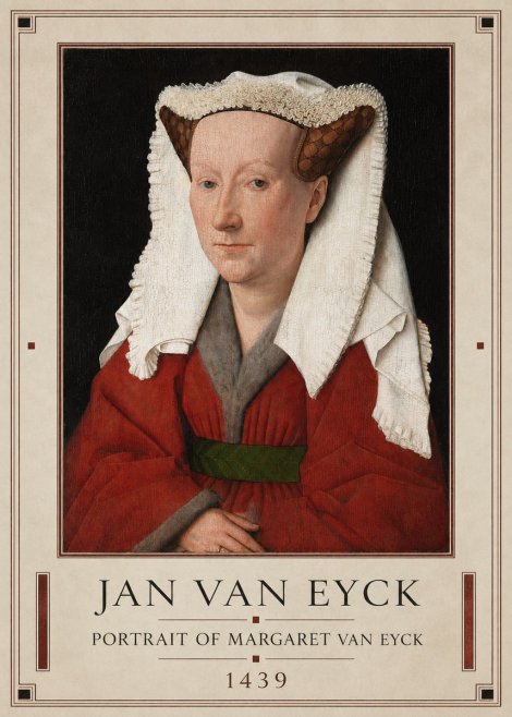 Jan van Eyck Portrait of Margaret Van Eyck II No1 - Poster
