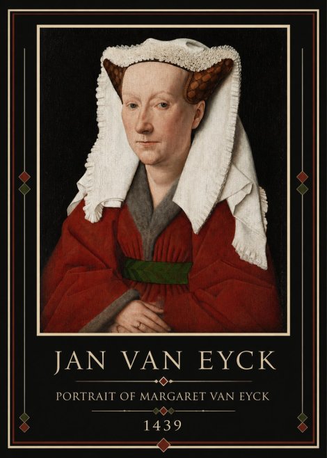 Jan van Eyck Portrait of Margaret Van Eyck II No3 - Poster