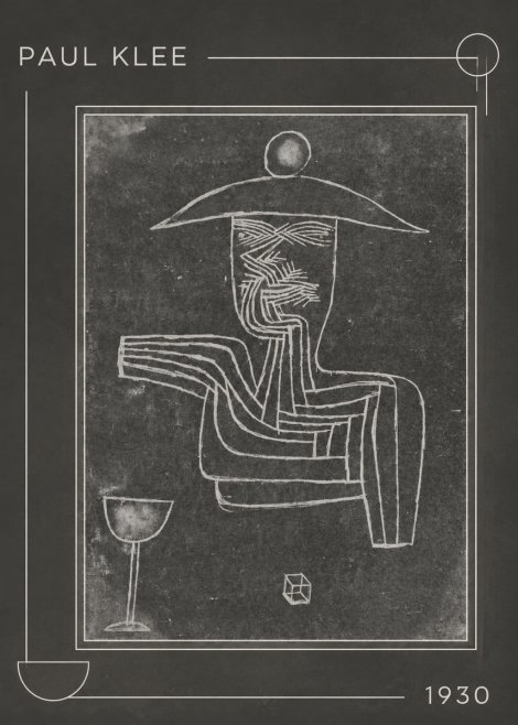 Paul Klee Figure of a Seer No1 - Poster