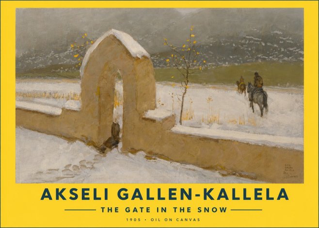 Akseli Gallen-Kallela The Gate in the Snow No2 - Poster