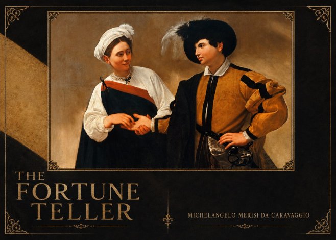 Michelangelo Merisi da Caravaggio The Fortune Teller I No2 - Poster