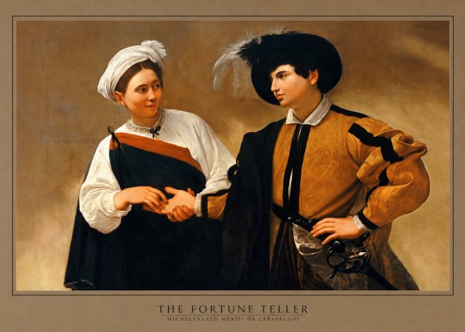 Michelangelo Merisi da Caravaggio The Fortune Teller I No5 - Poster