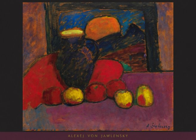 Alexej von Jawlensky Still Life with Vase and Fruit No5 - Poster