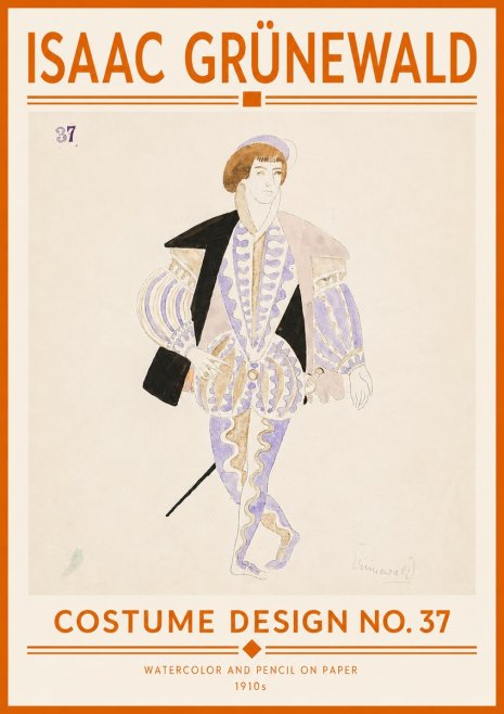 Isaac Grünewald Costume Design No. 37 No5 - Poster