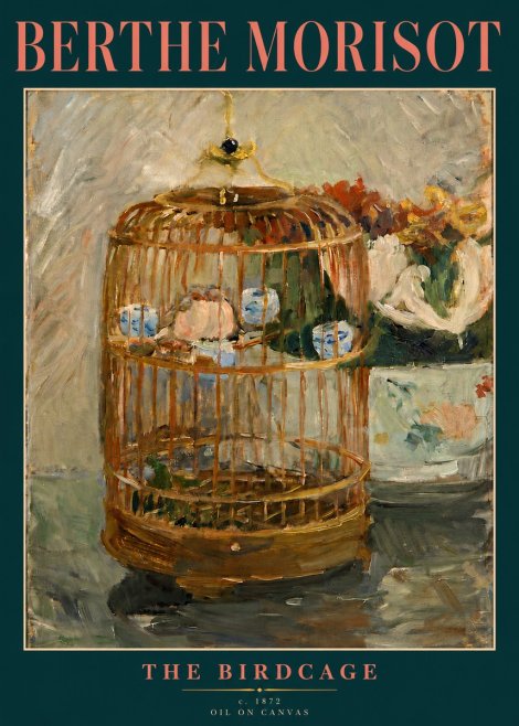Berthe Morisot The Birdcage II No4 - Poster
