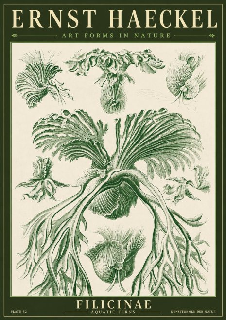 Ernst Haeckel Filicinae No4 - Poster