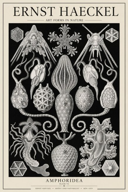 Ernst Haeckel Amphoridea No6 - Poster