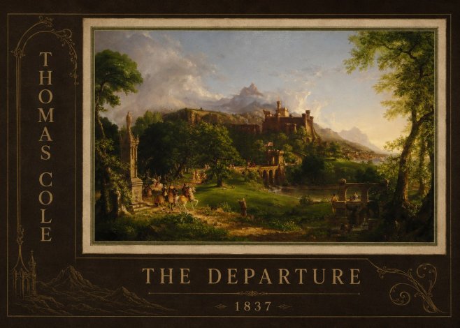 Thomas Cole The Departure I No2 - Poster
