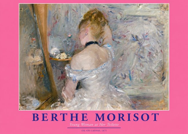 Berthe Morisot Young Woman at Her Toilette No3 - Poster