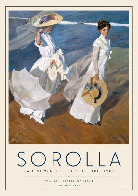 Sorolla Two Women on the Seashore, 1909 No5 - Poster