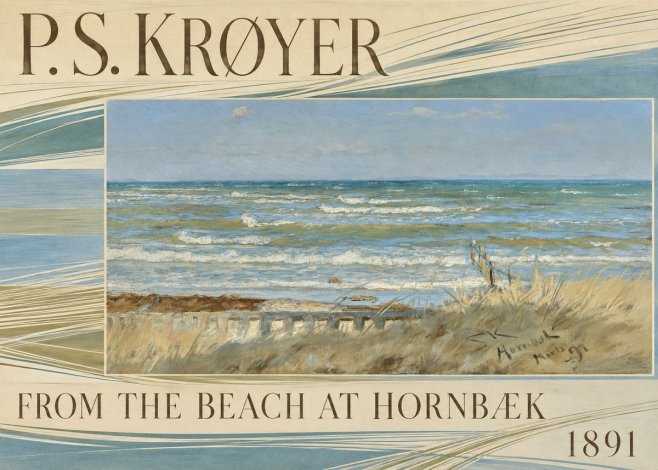 P.S. Krøyer From the Beach at Hornbæk · 1891 No6 - Poster