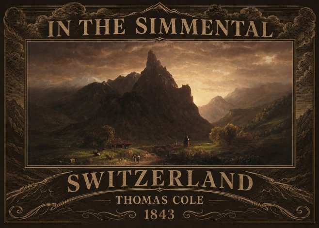 Thomas Cole In the Simmental, Switzerland No5 - Poster