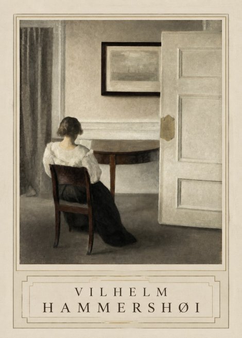 Vilhelm Hammershøi Interior with a Woman, Strandgade 30 No3 - Poster
