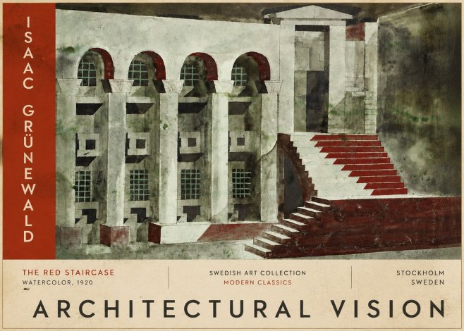 Isaac Grünewald The Steps of Silence No6 - Poster