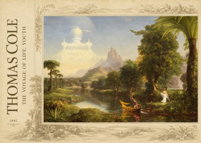 Thomas Cole The Voyage of Life: Youth I No2 - Poster