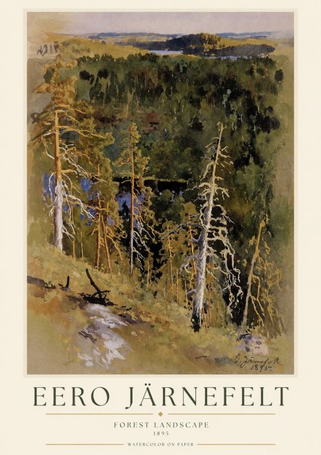 Eero Järnefelt Forest Landscape II No1 - Poster