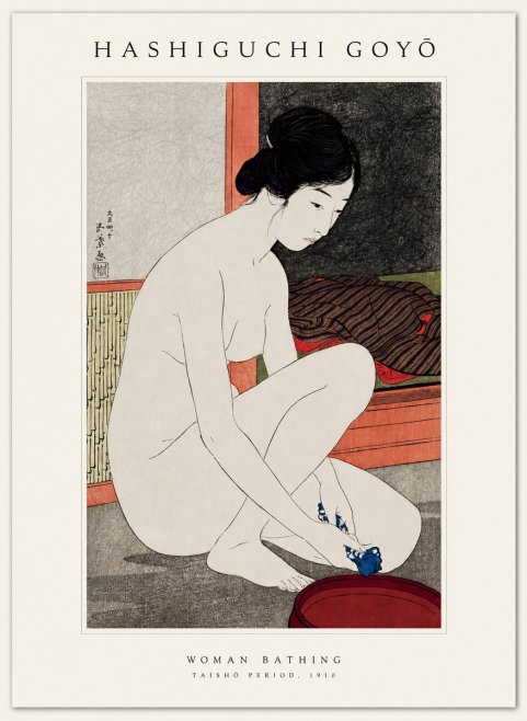 Hashiguchi Goyō Woman Bathing No1 - Poster