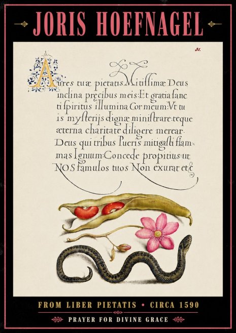 Joris Hoefnagel Prayer for Divine Grace No6 - Poster