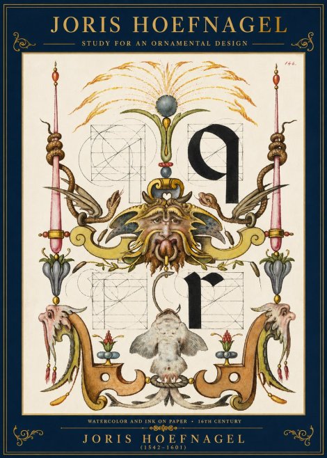 Joris Hoefnagel Ornamental Design I No3 - Poster