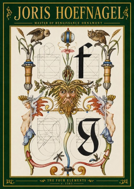 Joris Hoefnagel The Four Elements II No3 - Poster