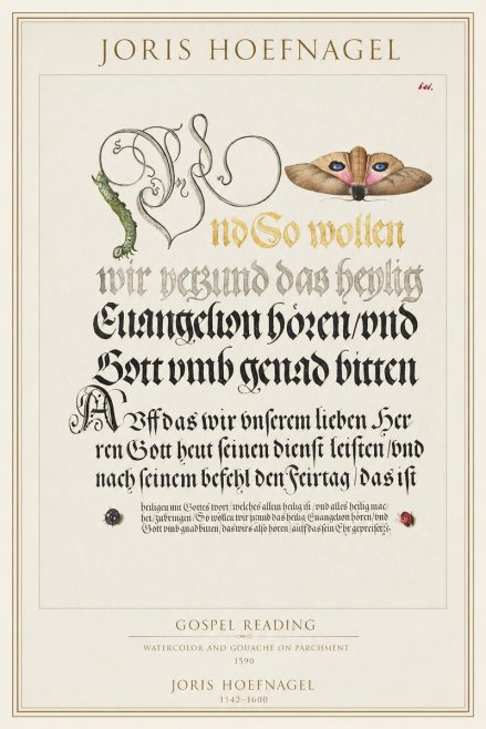 Joris Hoefnagel Gospel Reading No1 - Poster