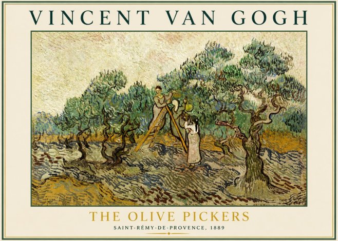 Van Gogh The Olive Pickers II No3 - Poster