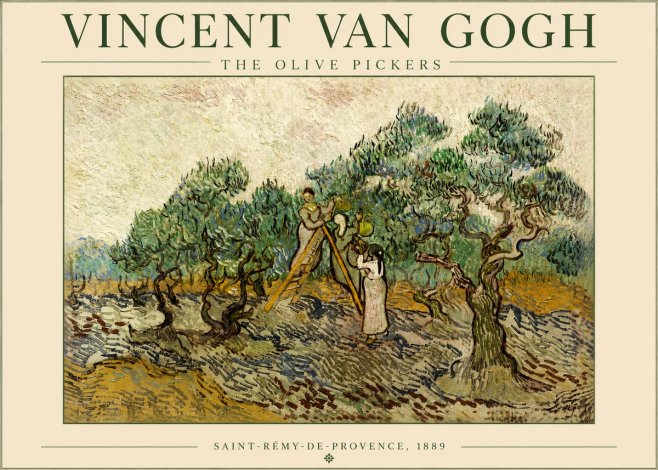 Van Gogh The Olive Pickers II No4 - Poster