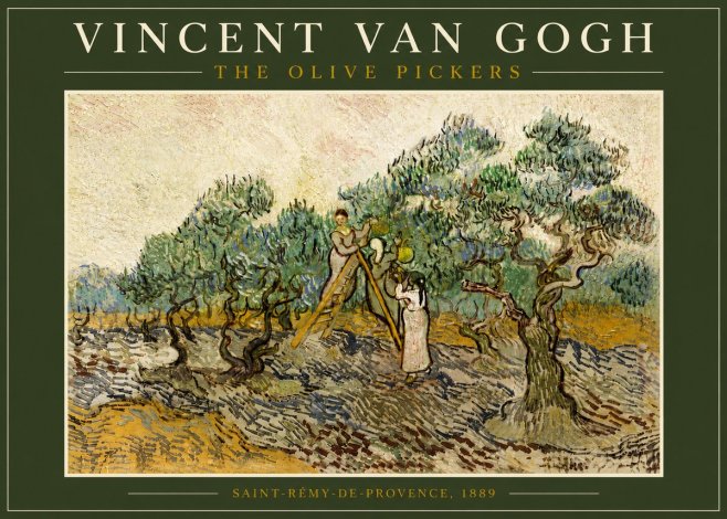 Van Gogh The Olive Pickers II No6 - Poster