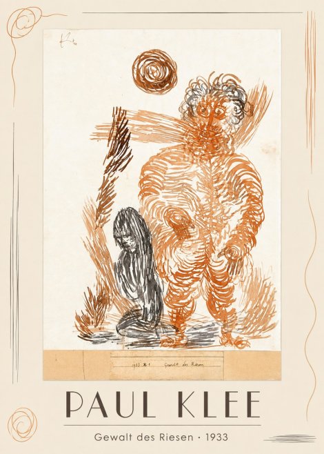 Paul Klee Gewalt Des Riesen I No1 - Poster