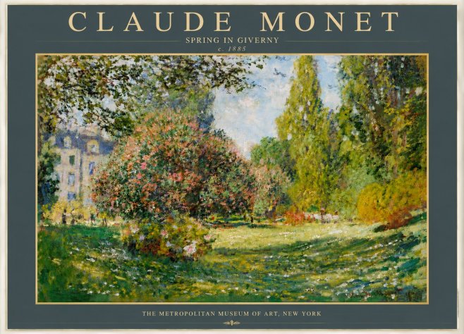 Monet Spring in Giverny No4 - Poster