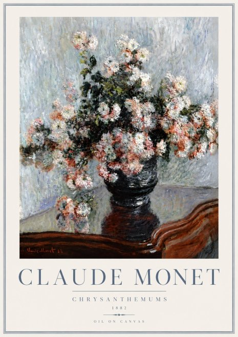 Monet Chrysanthemums No6 - Poster