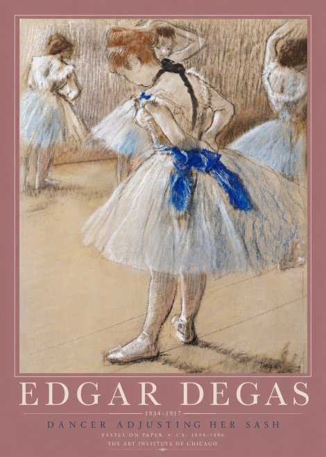 Edgar Degas Dancer Adjusting Her Sash No5 - Poster
