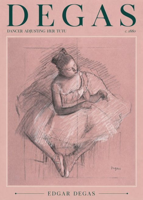 Edgar Degas Dancer Adjusting Her Tutu No4 - Poster