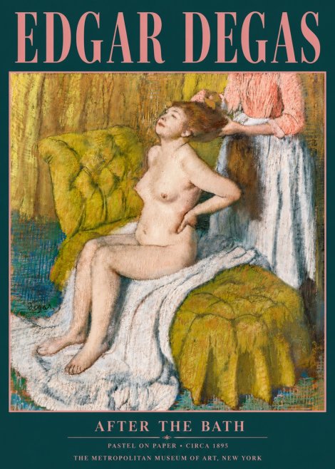 Edgar Degas After the Bath III No5 - Poster