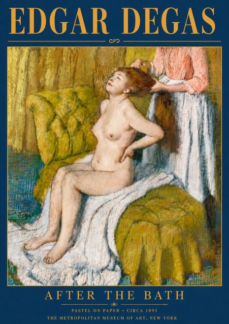 Edgar Degas After the Bath III No6 - Poster